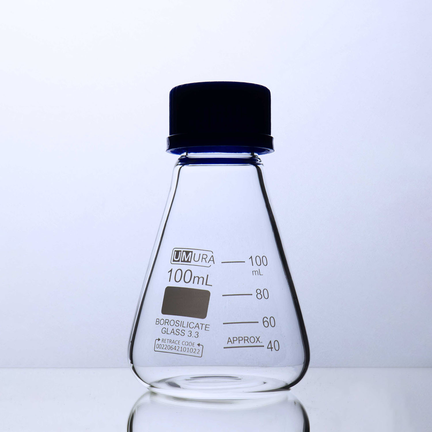 Erlenmeyer Flask, GL-32 Screw Cap, 100 mL